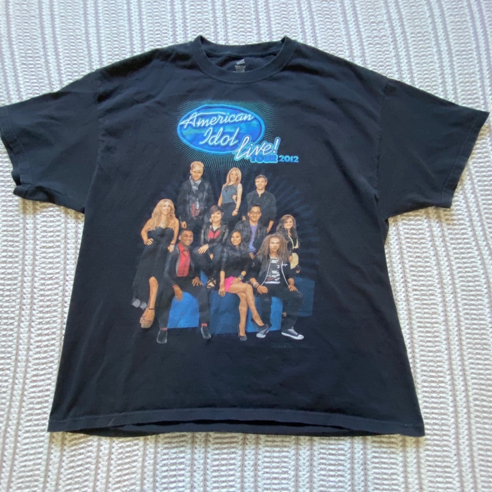 2012 American Idol Tour T-Shirt Size XL